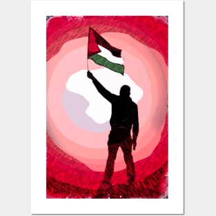 Palestine Flag Lives Matter P4 Posters and Art